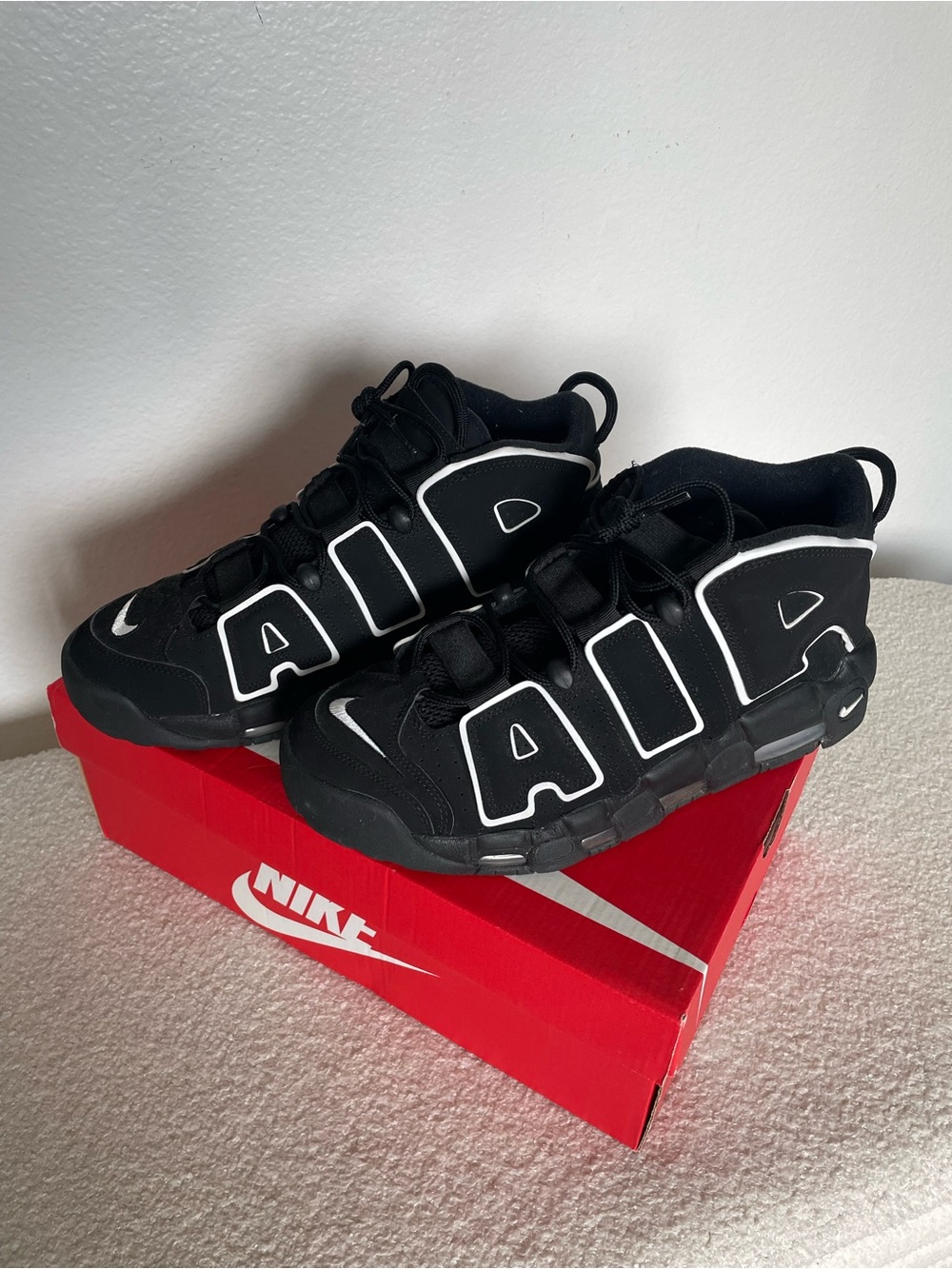 Nike Air More Uptempo Black Sneakers (2020)